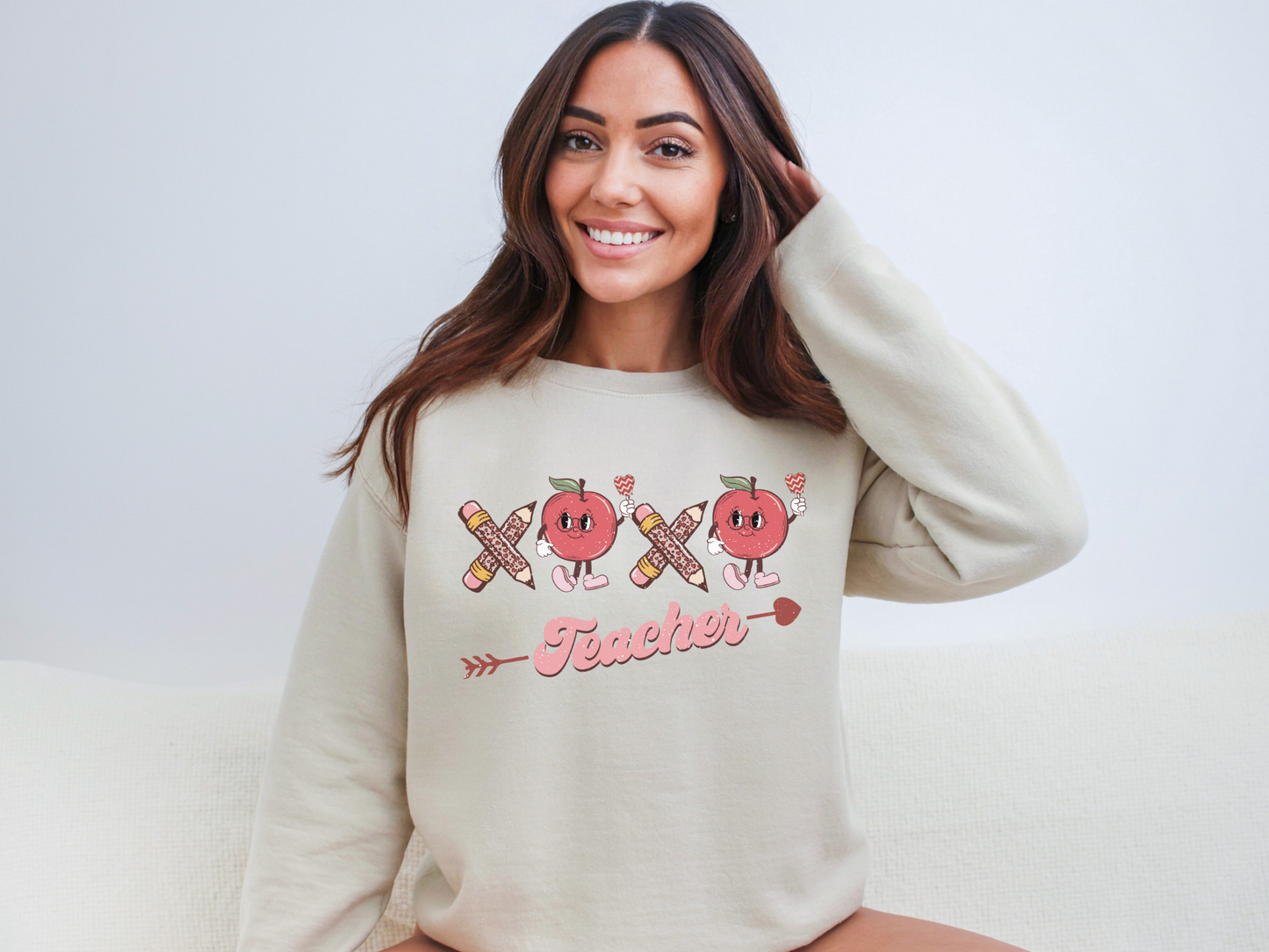 Valentine's Day XOXO Teacher Sweatshirt