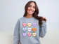 Valentine's Day Teacher Candy Hearts Sweatshirt