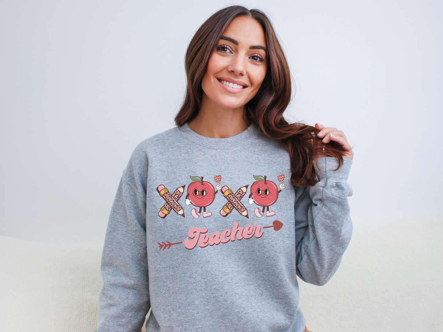 Valentine's Day XOXO Teacher Sweatshirt