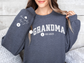 Personalized Grandma Sweatshirt Varsity Style