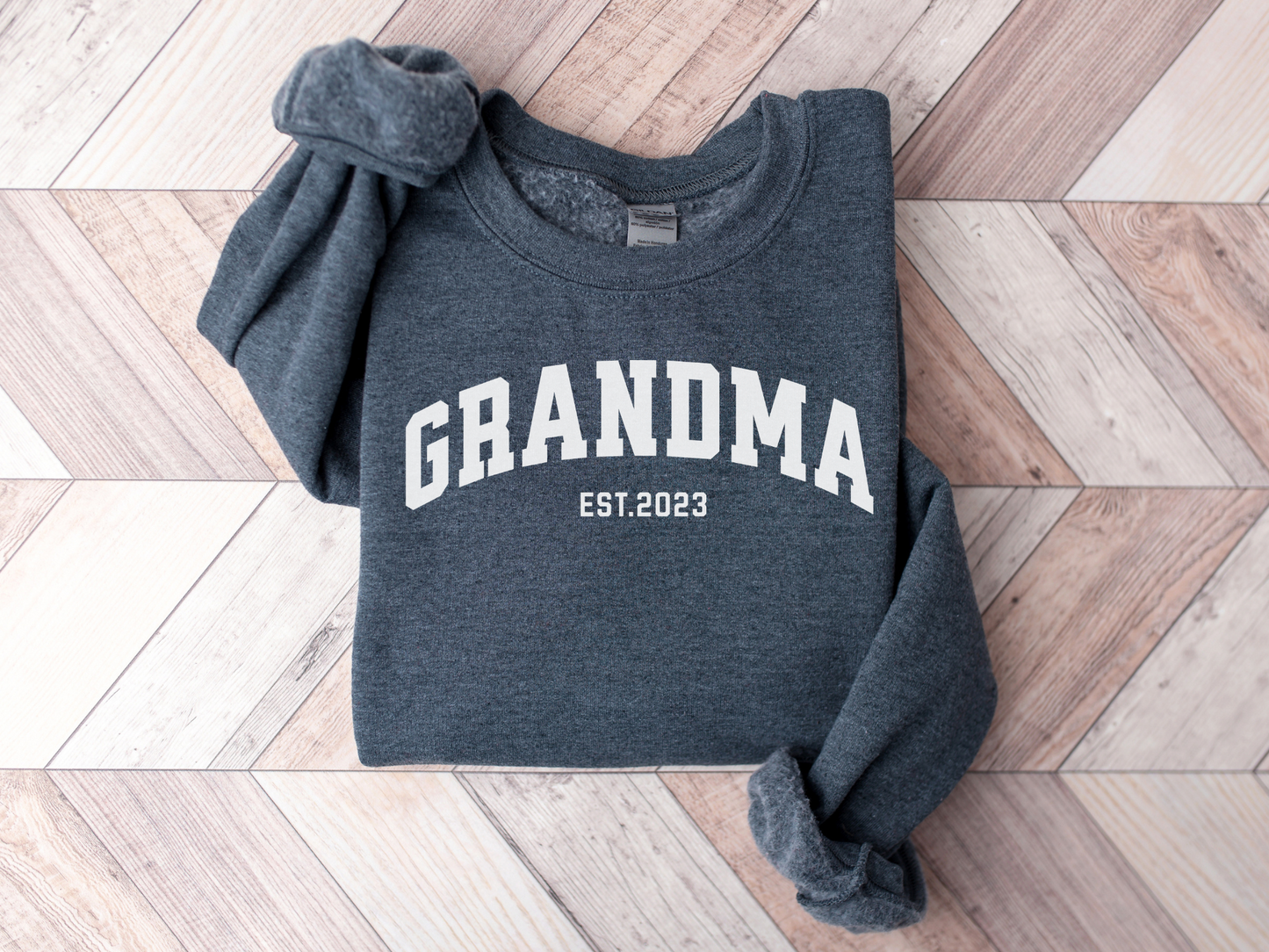 Personalized Grandma Sweatshirt Varsity Style