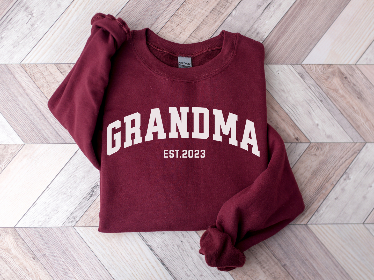 Personalized Grandma Sweatshirt Varsity Style