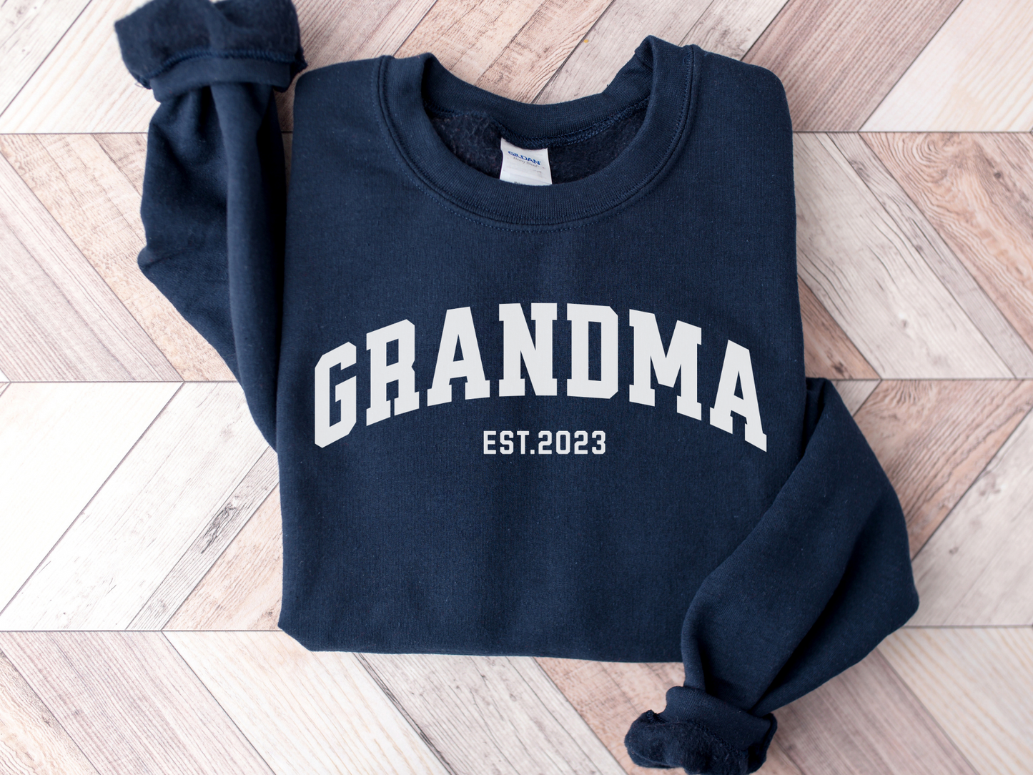 Personalized Grandma Sweatshirt Varsity Style