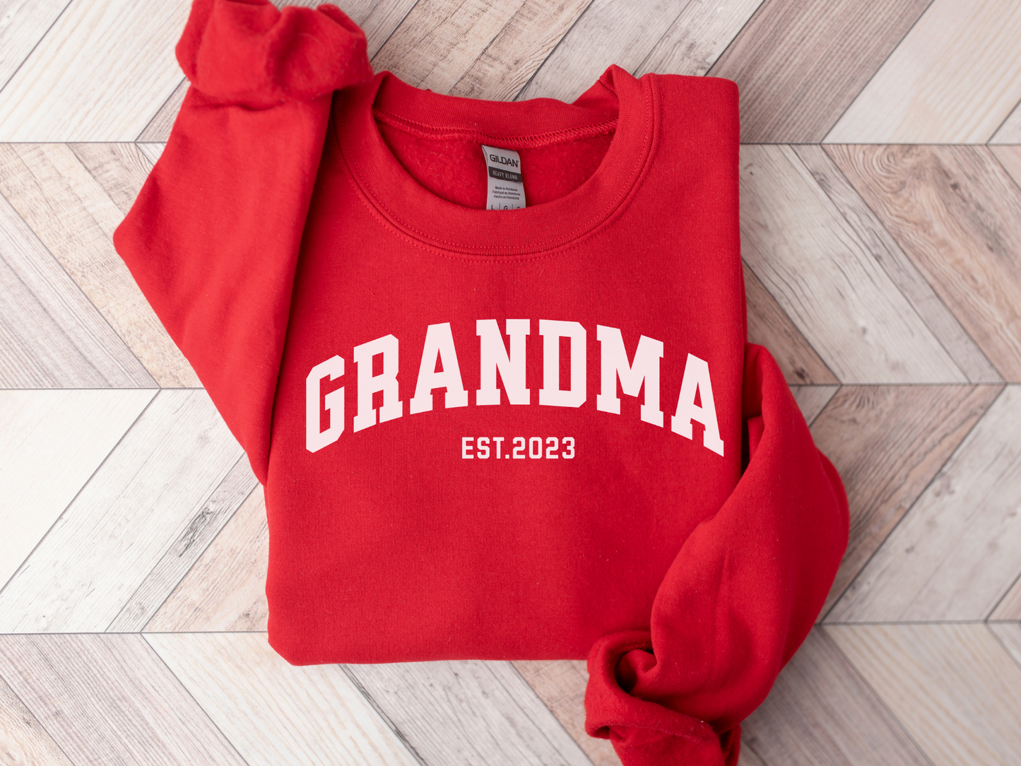 Personalized Grandma Sweatshirt Varsity Style