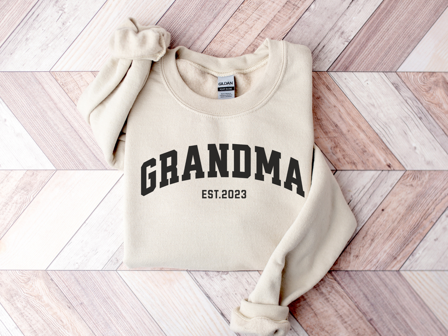 Personalized Grandma Sweatshirt Varsity Style