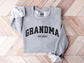 Personalized Grandma Sweatshirt Varsity Style