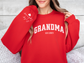 Personalized Grandma Sweatshirt Varsity Style