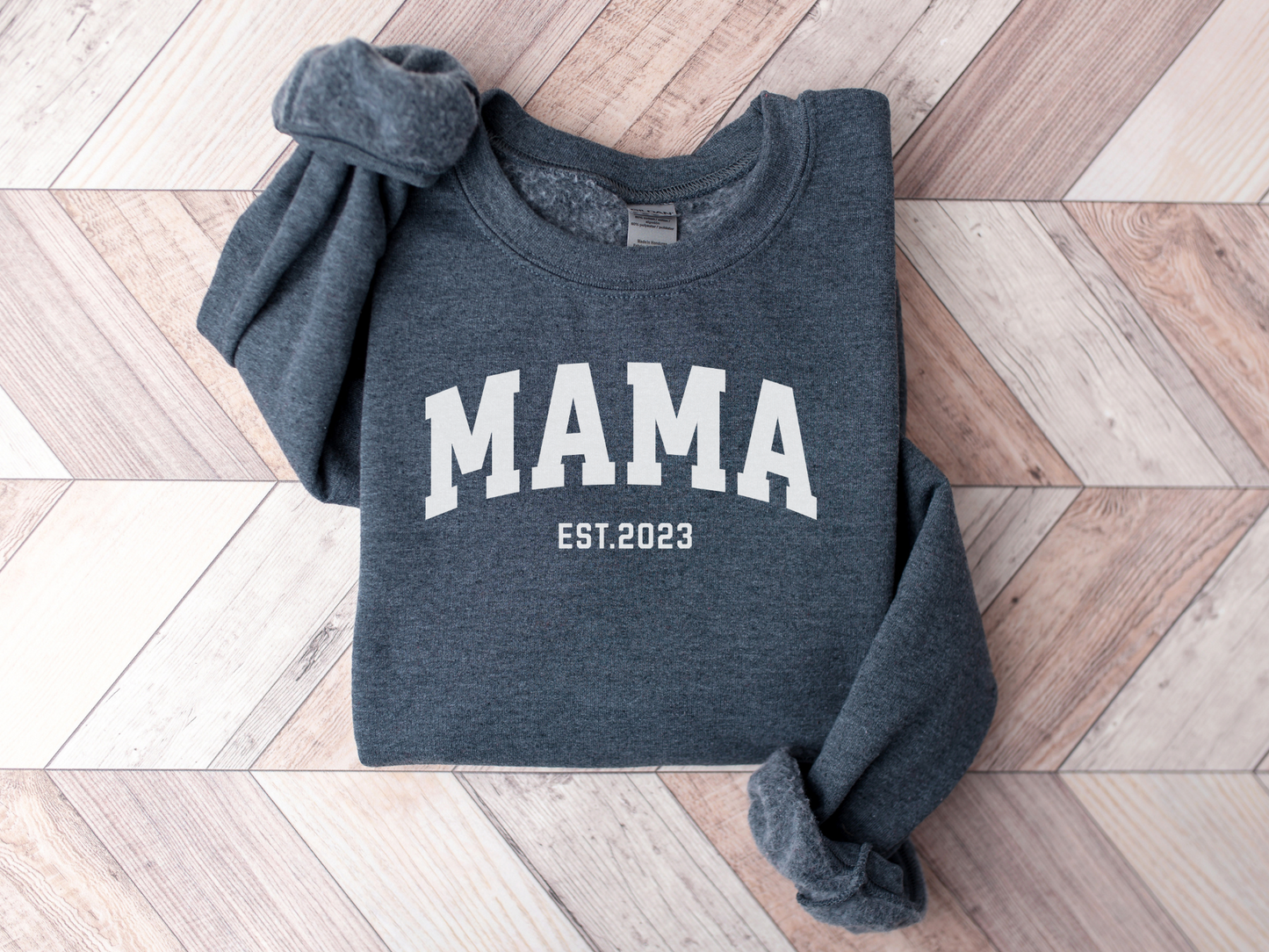 Personalized Mama Sweatshirt Varsity Style