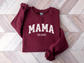 Personalized Mama Sweatshirt Varsity Style