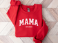 Personalized Mama Sweatshirt Varsity Style