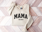 Personalized Mama Sweatshirt Varsity Style