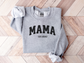 Personalized Mama Sweatshirt Varsity Style