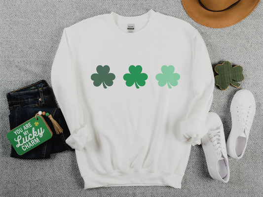 St. Patrick's Day 3 Clover Sweatshirt