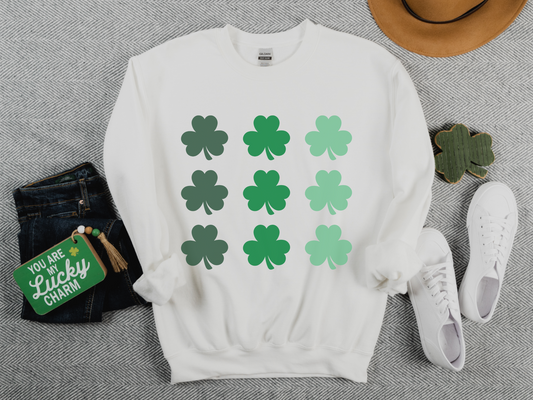 Gradient Clover St. Patrick's Day Sweatshirt