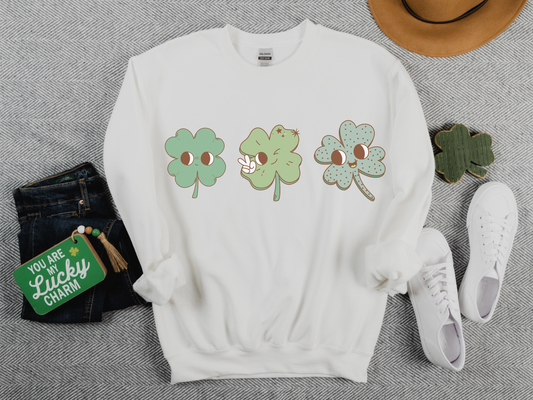 St. Patrick's Day Cute Clover Sweatshirt