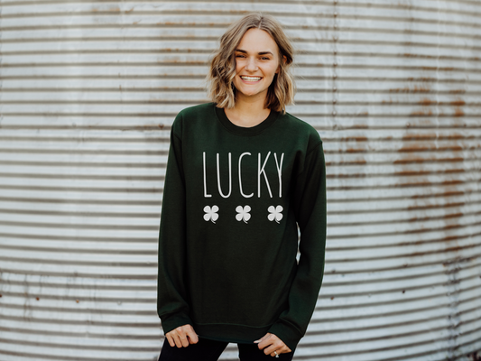 St. Patrick's Day Lucky Clover Sweatshirt