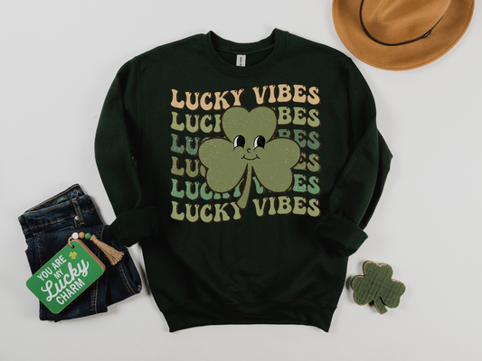 St Patrick's Day Lucky Vibes Sweatshirt