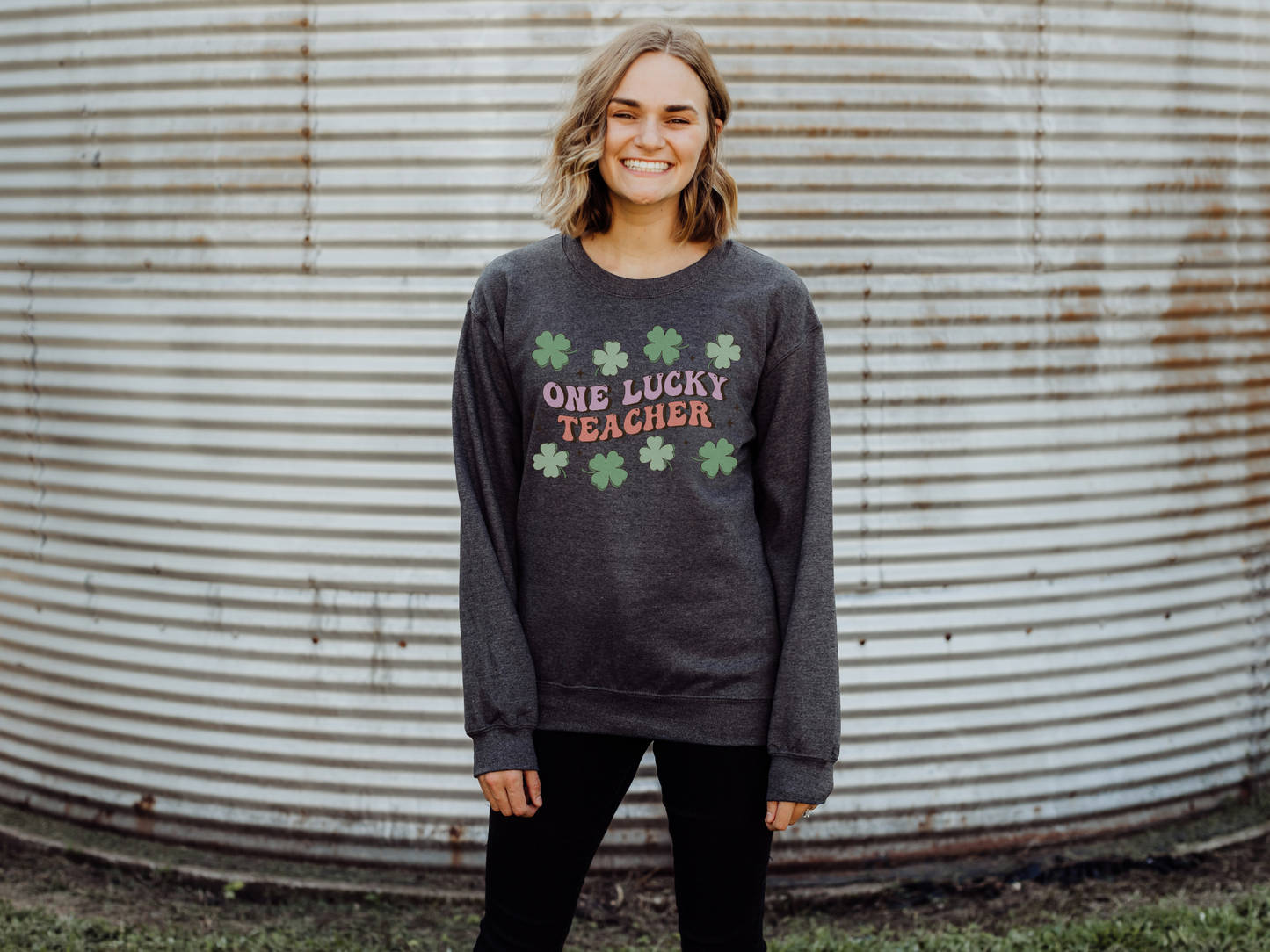 St Patrick's Day One Lucky Teacher Sweatshirt